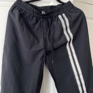 Brand new track pants can be dressed up or down
